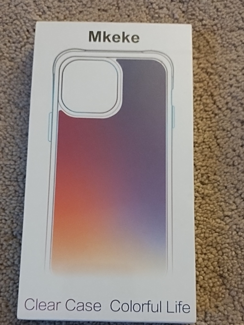 Gradient Clear Phone Case - Purple & Orange